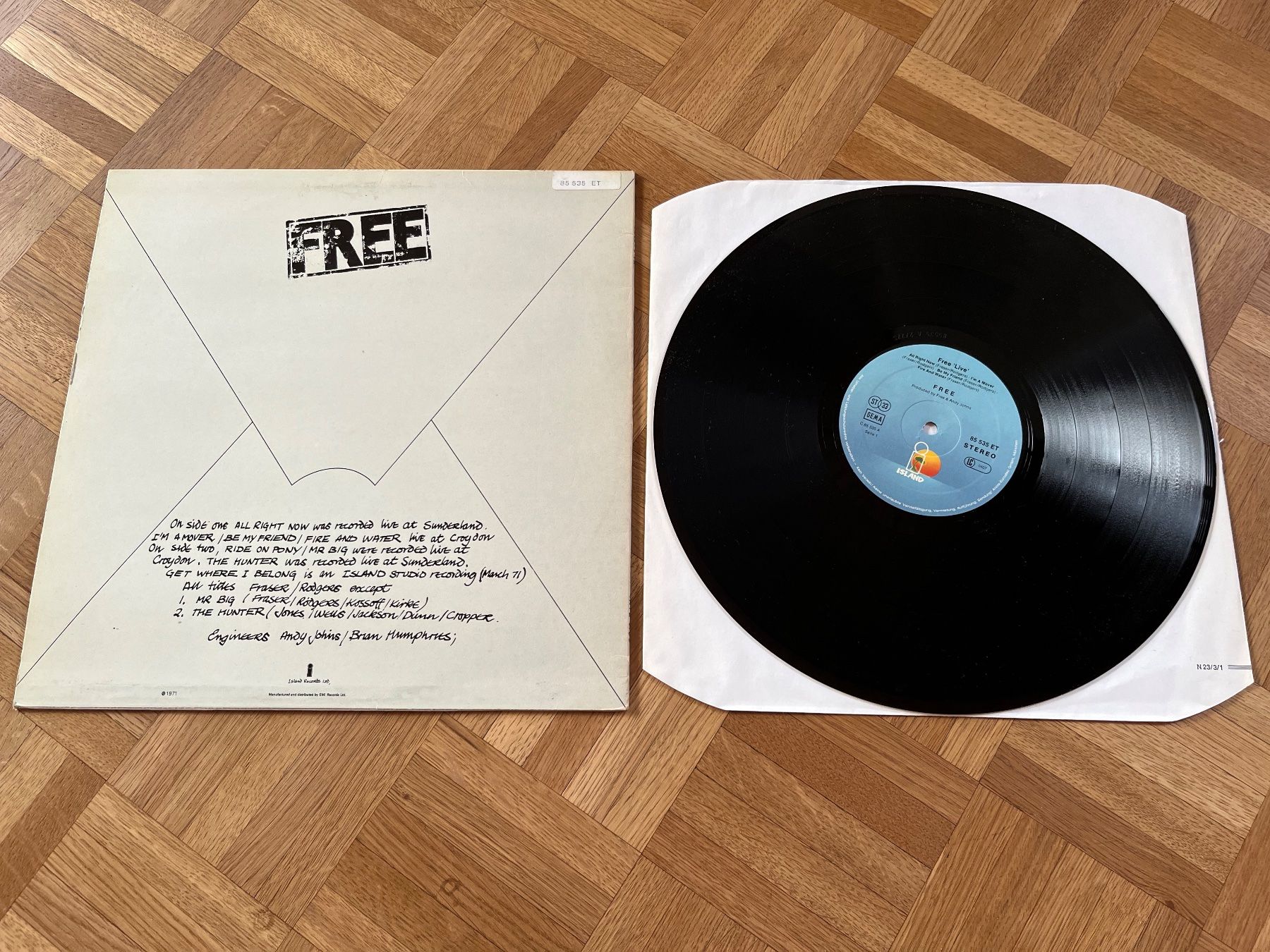 Dischi in vinile: Free - Live – Usato da Giebenach venduto da Wurlitzer70 1