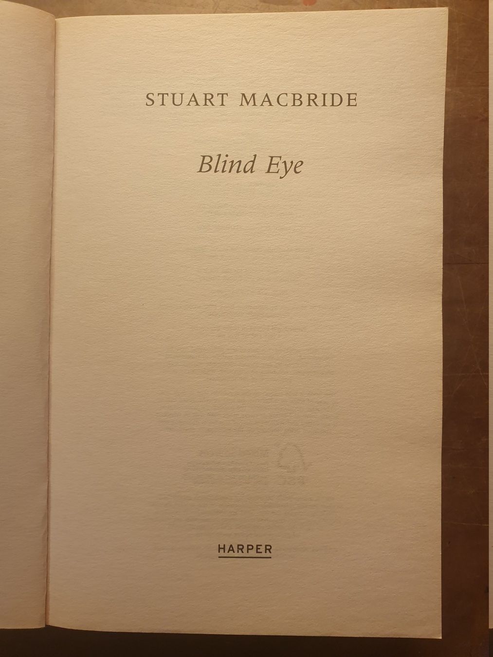 Libri: Blind Eye - Stuart McBride – Usato da Zürich venduto da loosebone 4