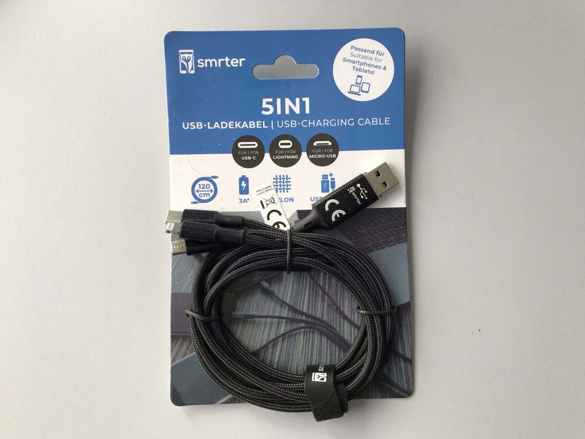 Cavi: Smrter 5in1 USB Ladekabel – Nuovo e nell'imballaggio originale da Münchenbuchsee venduto da Brunopatrick