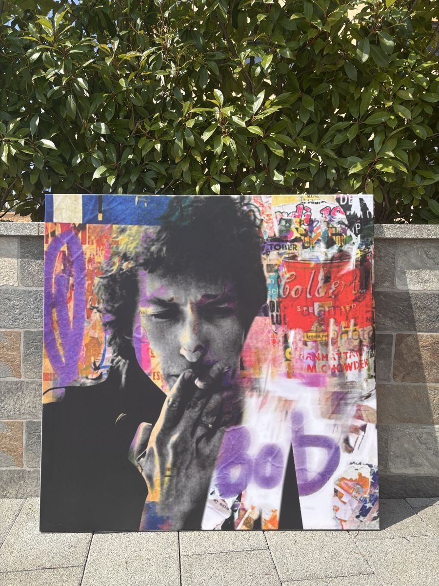Dipinti: Bob Dylan Collage Bild Kunst Deko 100x100cm neu – Usato da Gurmels venduto da dan_ptl6