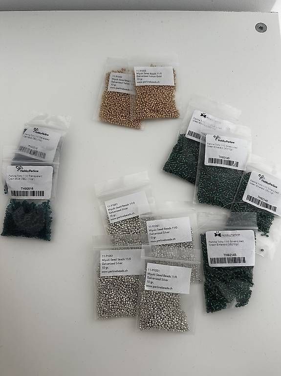 Perle (finte): Set di perline in vetro – Nuovo e nell'imballaggio originale da Paradiso venduto da chi_8pd8
