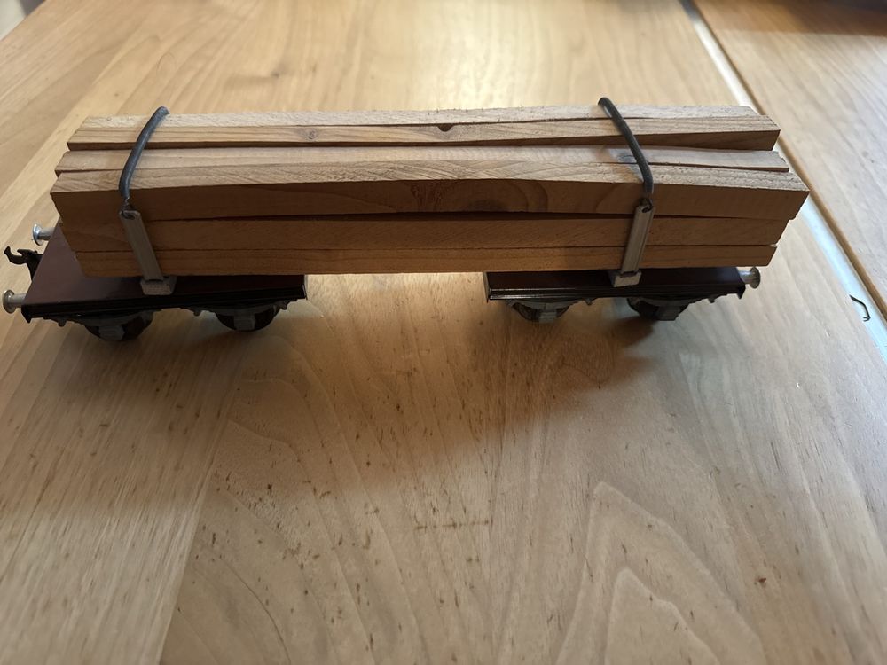 Sammlerstück Märklin 1961 G Langholzwagen in Spur 0 mit OVP | Kaufen