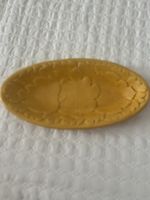 ovale gelb Löffel Ständer gemustert 25cm  neuwe