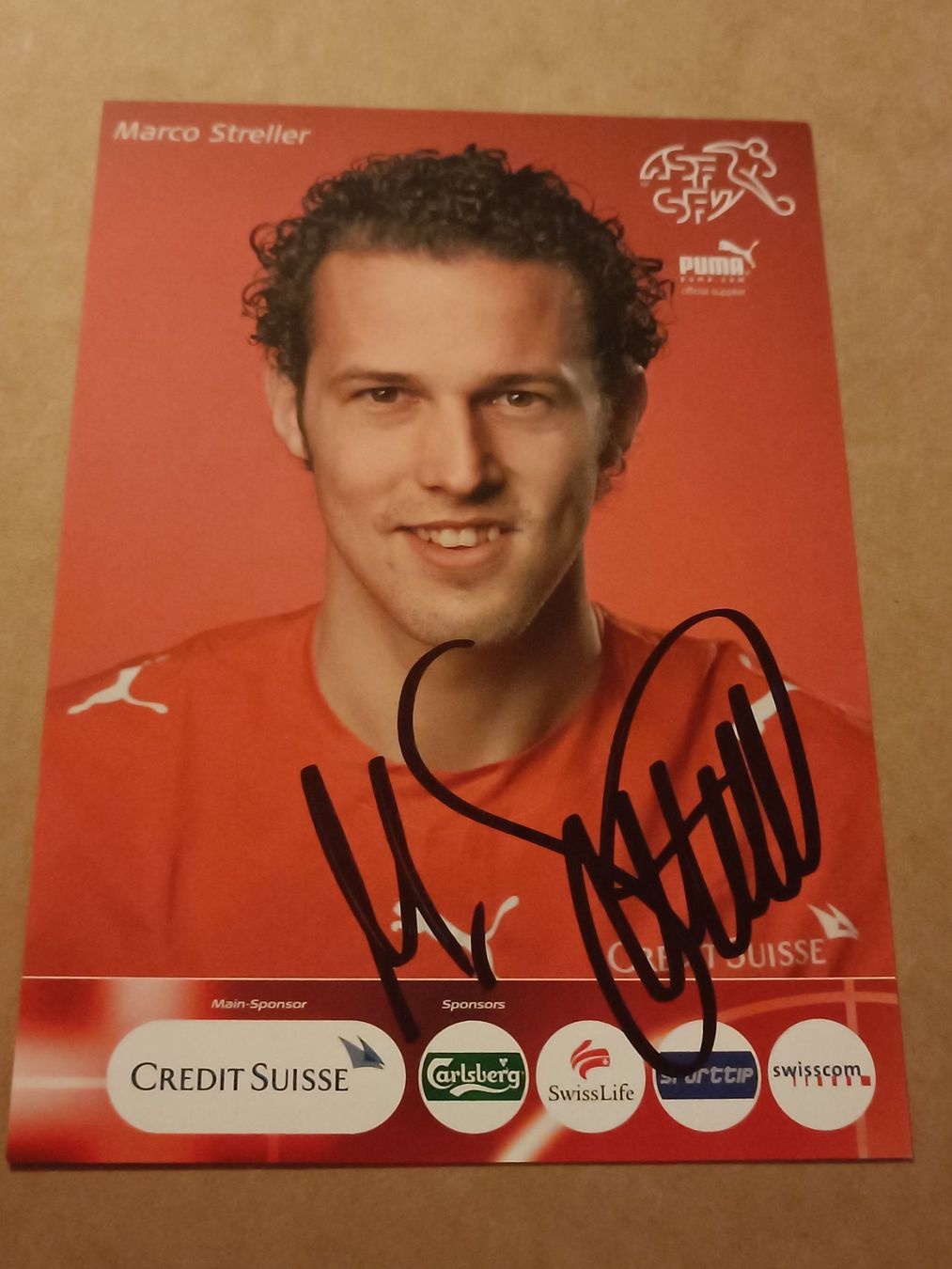 Autogramme: Marco Streller - handsignierte SFV Autogrammkarte – Gebraucht aus Menziken von Artographs