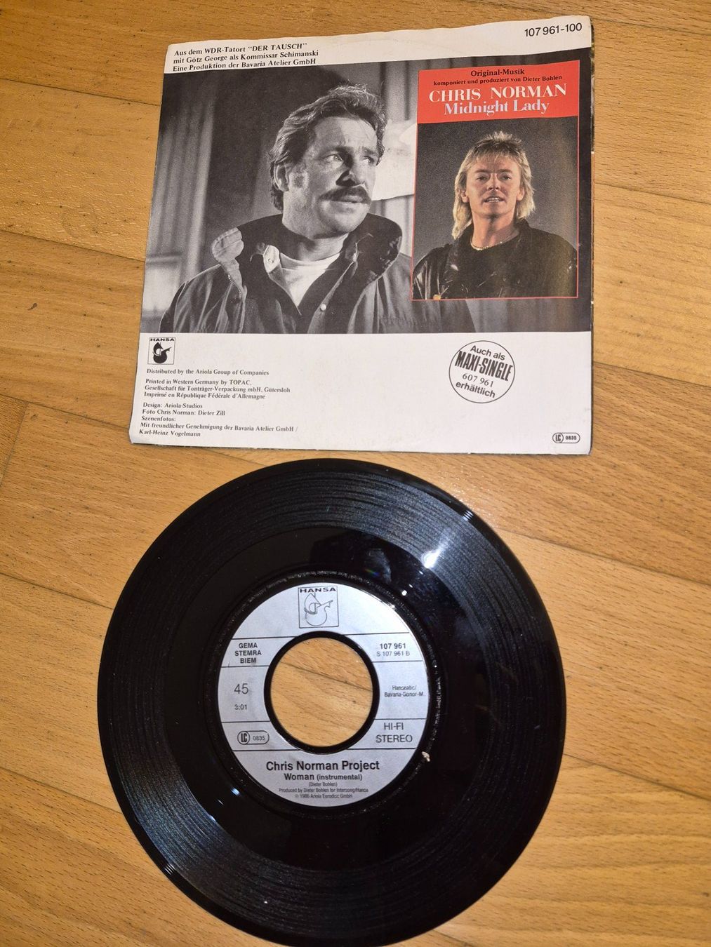 Dischi in vinile: Chris Norman - Midnight Lady - Single 1986 – Usato da Egg b. Zürich venduto da orwell1984 1
