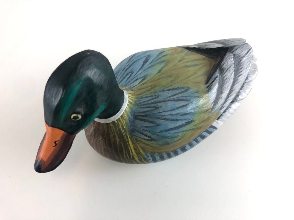 Handgefertigte Holz Gummienten - 10 Stück Als Süße Deko Oder Glücksbringer