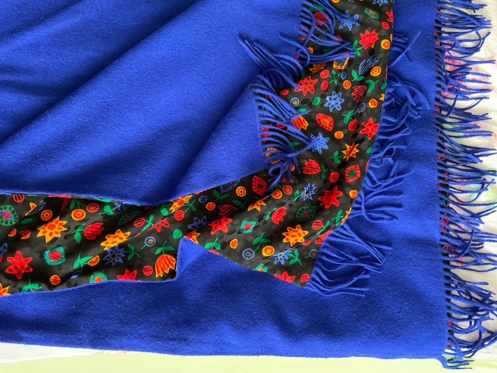 Wolle Kaschmir/Seide Decke Wohndecke Plaid 125 x 175 cm NEU (Neuf (Voir