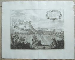 Lenzburg  Kupferstich  1734 sehr selten