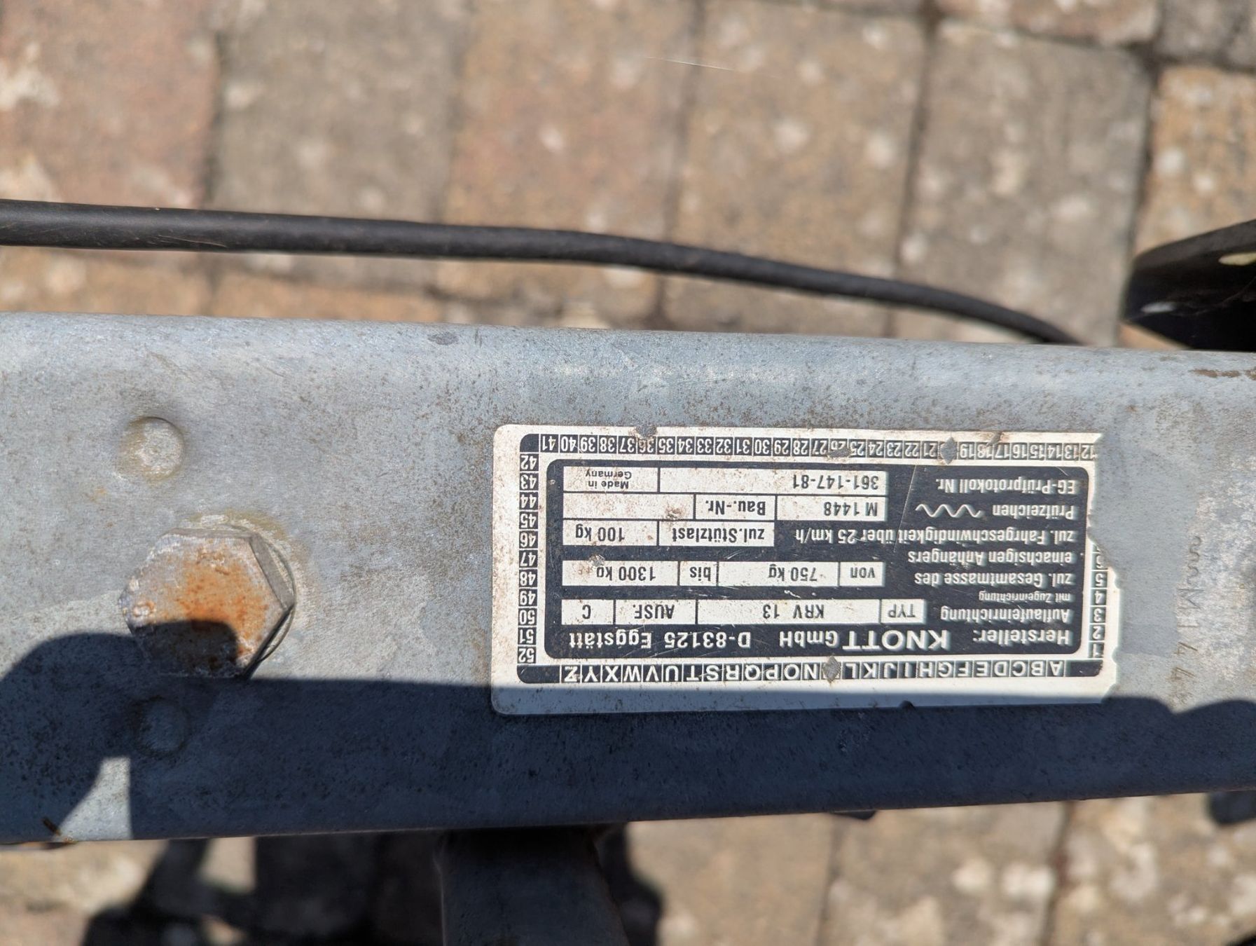 Steininger Anhänger: PKW Anhänger Steiniger 4875 – Gebraucht aus Marthalen von marliese48 1