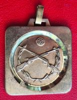 Goldfarbenes Schützenabzeichen, Medaille, fairer Versand