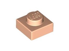 LEGO - 50x Light Nougat Plate 1x1 - 3024 - NEW