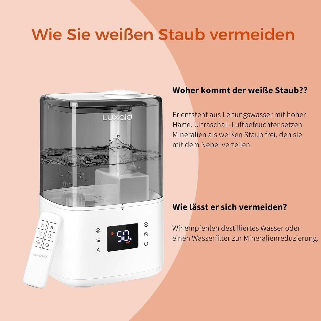 Umidificatori d'aria: Luftbefeuchter 4,5L Warm-/Kaltnebel – Nuovo e nell'imballaggio originale da Suhr venduto da SchnapperCH 7