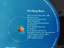 Pet Shop Boys - It's a Sin - Vinyl Schallplatte, Top Zustand