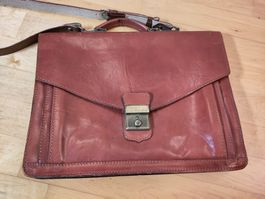 Ledertasche braunrot gebraucht