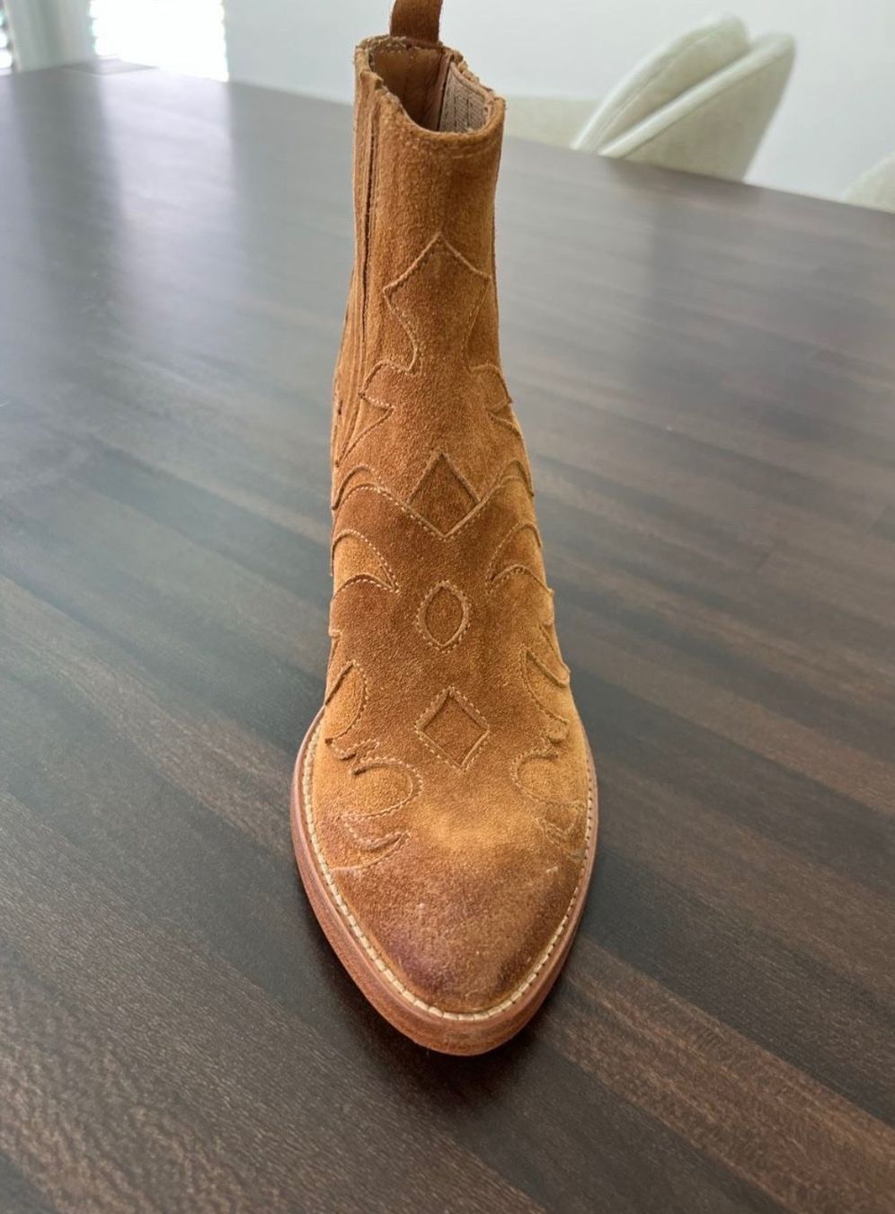 Scarpe da donna: Braune Wildleder Western Boots, Grösse 36 – Usato da Frauenfeld venduto da heyLani 2