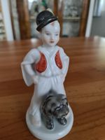 Herend Porzellanfigur Ungarischer Junge mit Hund 