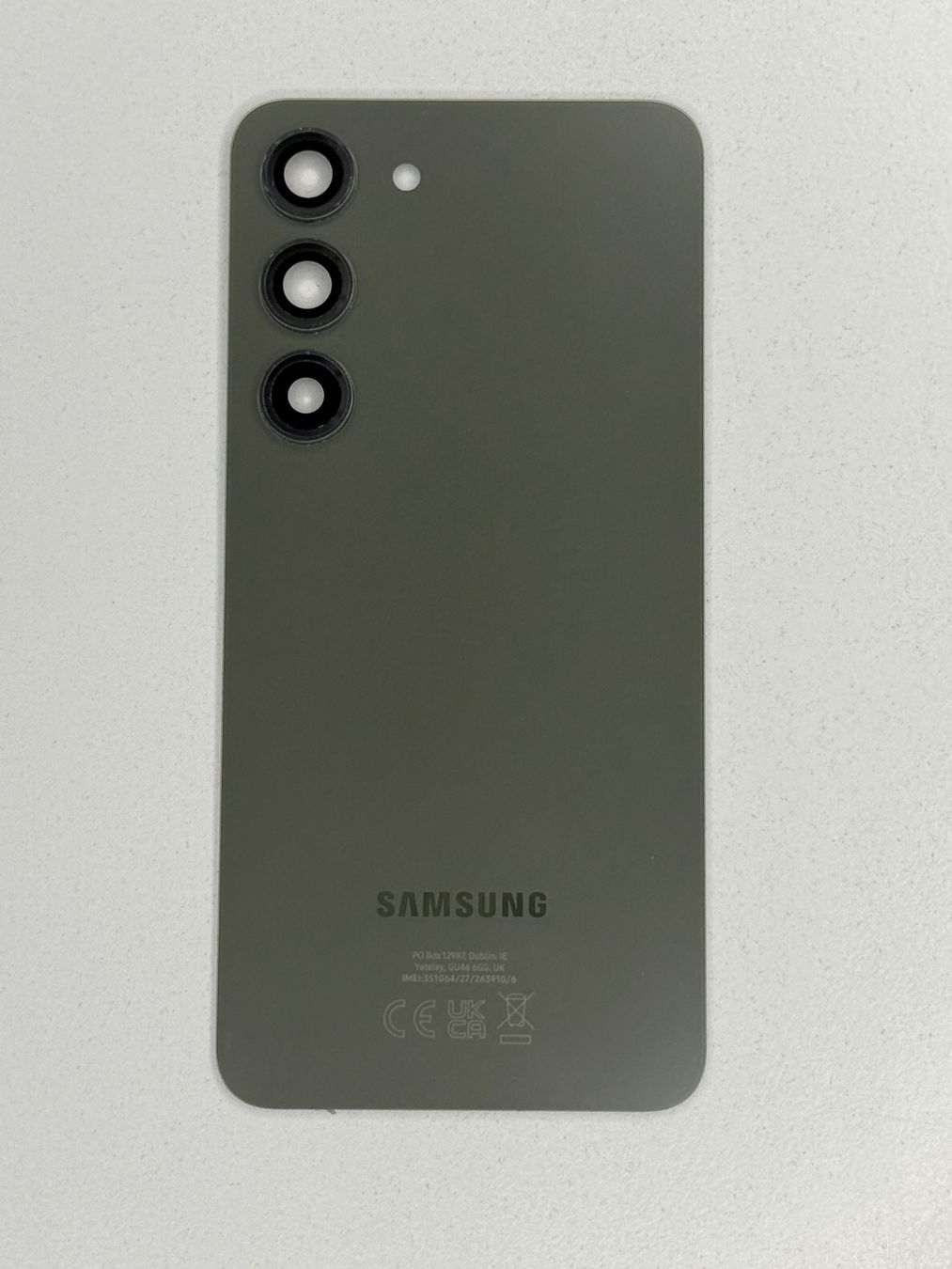 Samsung Handys / Smartphones: Vitre arrière Originale Samsung S23 Vert – Gebraucht aus Zug von ElPhone