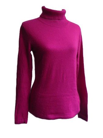 Gr. 36 38 FABIANI Rollkragenpulli  magenta-cyclam s.Masse