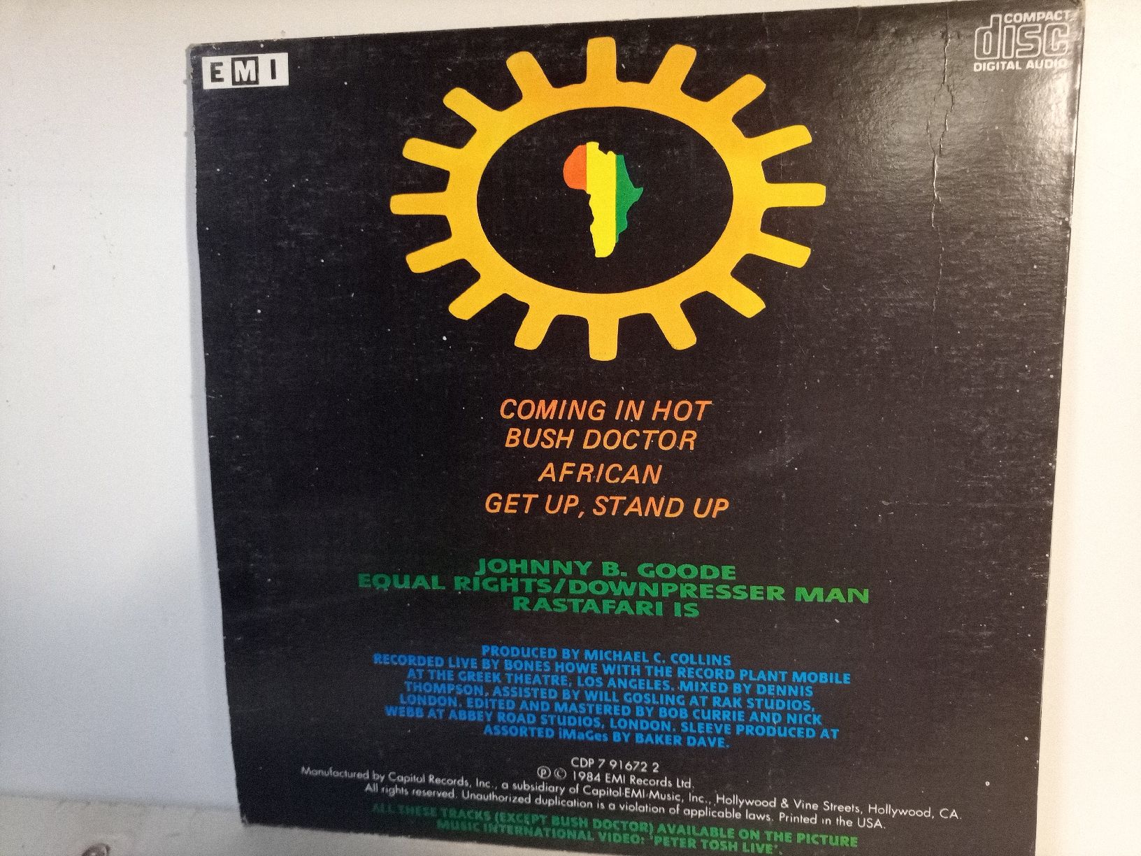 Dischi in vinile: Peter Tosh Captured Live Vinyl LP gebraucht 1984 – Usato da basel venduto da markusb07 1