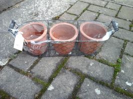 Panier avec pots