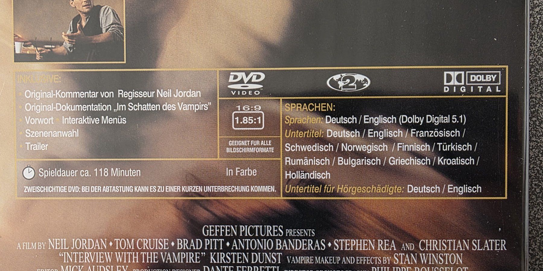 Alle DVDs: DVD Interview mit einem Vampir - Tom Cruise – Gebraucht aus Oetwil am See von fineli2 1