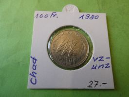 Tschad 1980, 100 Francs