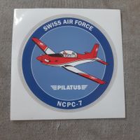 Aufkleber Schweizer Luftwaffe Pilatus PC-7
