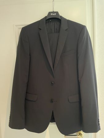 Anzug Paul Kehl Slim Fit schwarz Grösse 98 Schurwolle