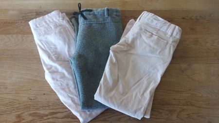 Gr. 128 3x Hosen Sommerhose, festliche Hose, Jeans Girl