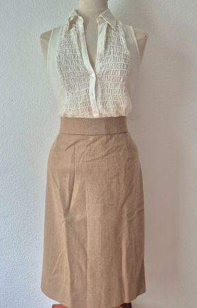 ROCK JUPE S 36 WEICH CASHMERE WOLLE VON ESCADA UNIKAT TOP