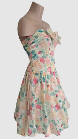 Wunderschönes Sommerkleid in gelb bunt Gr. S