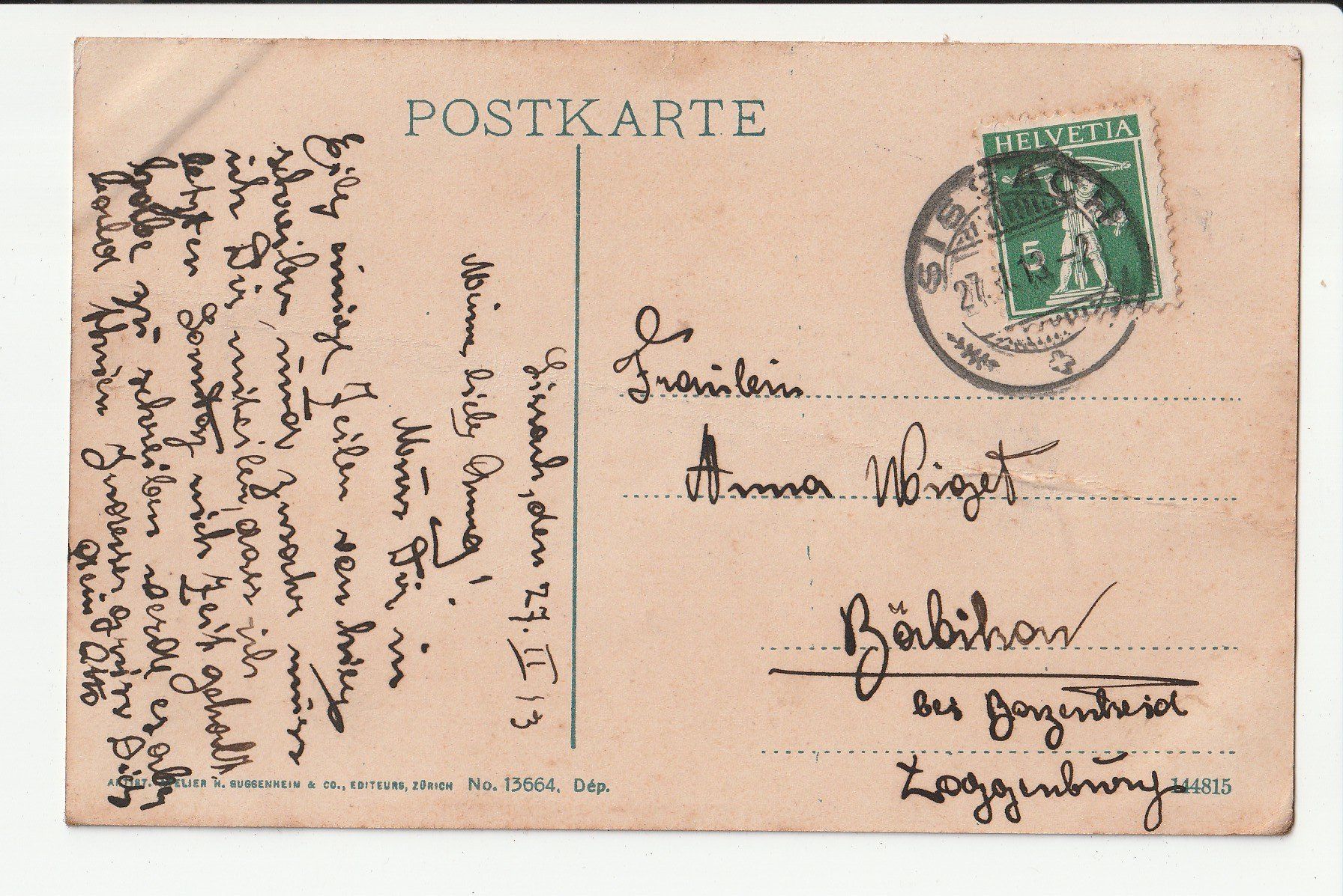 Cartoline postali: Sissach – Usato da Rheineck venduto da rhynegg 1