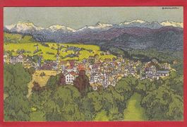 WALD, LITHO VON EMIL BOLLMANN 1913