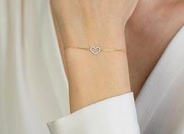 Armband Damen 333 mit Herz Zirkonia
