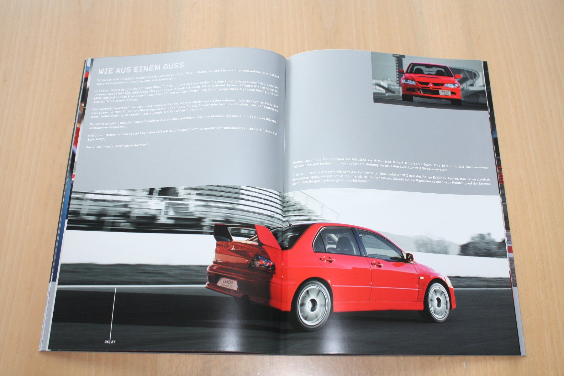 Mitsubishi Documenti: Mitsubishi Lancer Evolution VIII CH Prospekt 2004 – Usato da Wikon venduto da erwin400 8