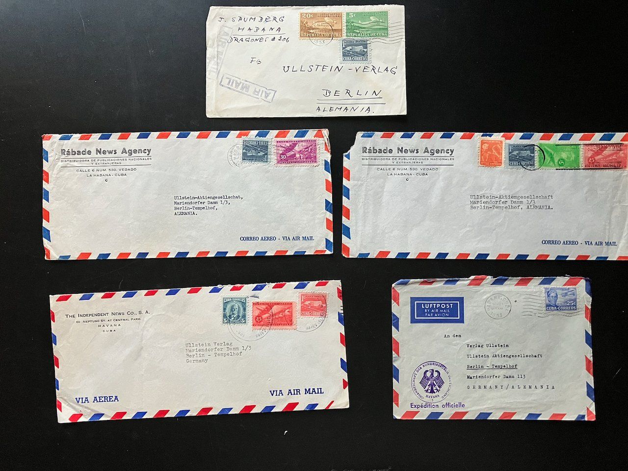 Tutti i francobolli: Luftpostbriefe Lateinamerika 1950er Jahre – Usato da Nesslau venduto da zueri6 2
