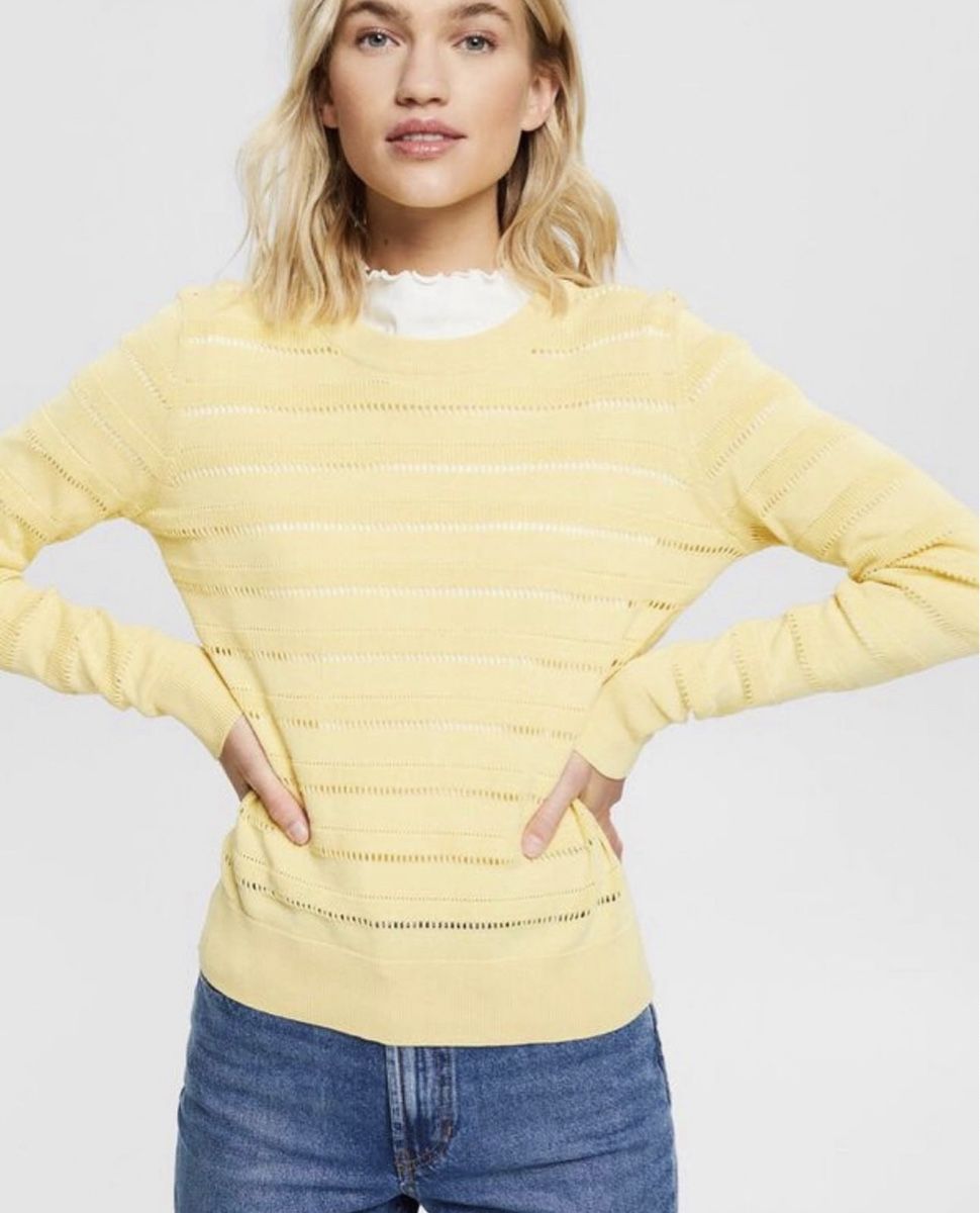 Esprit Pullover & Sweatshirts: Gestrickter Pullover aus Bio-Baumwolle – Neu und originalverpackt aus Wittenbach von bes_k8vr