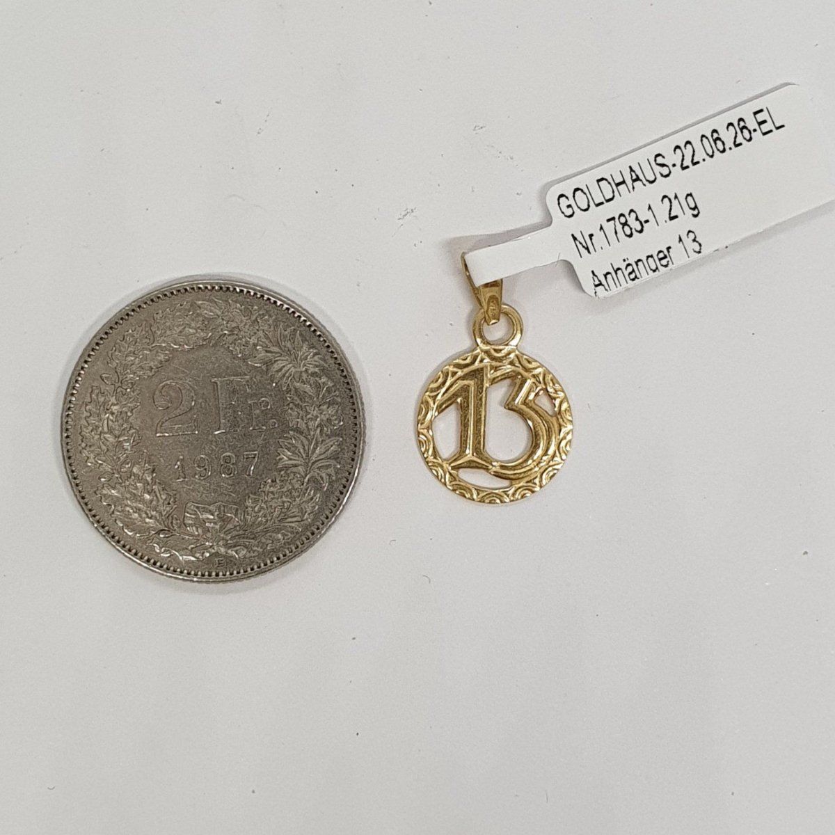 Ciondoli: Echt 18K Gold - Glück Anhänger – Usato da Luzern venduto da luzerngoldhaus 1