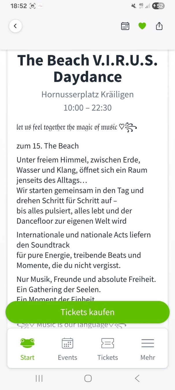 Billets: Festival Ticket Virus Daydance 29.08.26 – D'occasion à Nussbaumen AG par Gummitomate