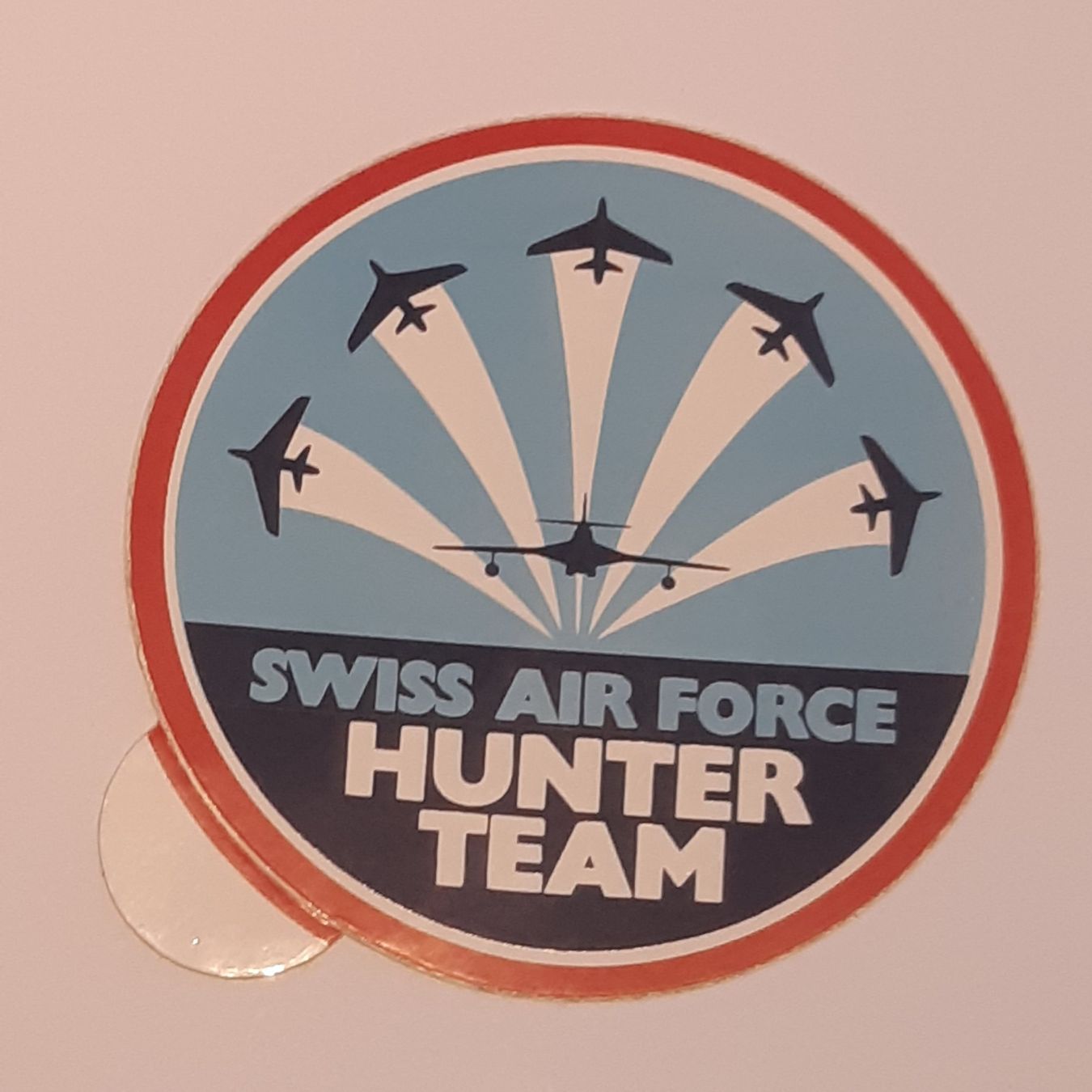 Cartes postales: Schweizer Luftwaffe Hunter Team Aufkleber – D'occasion à Giffers par attila07