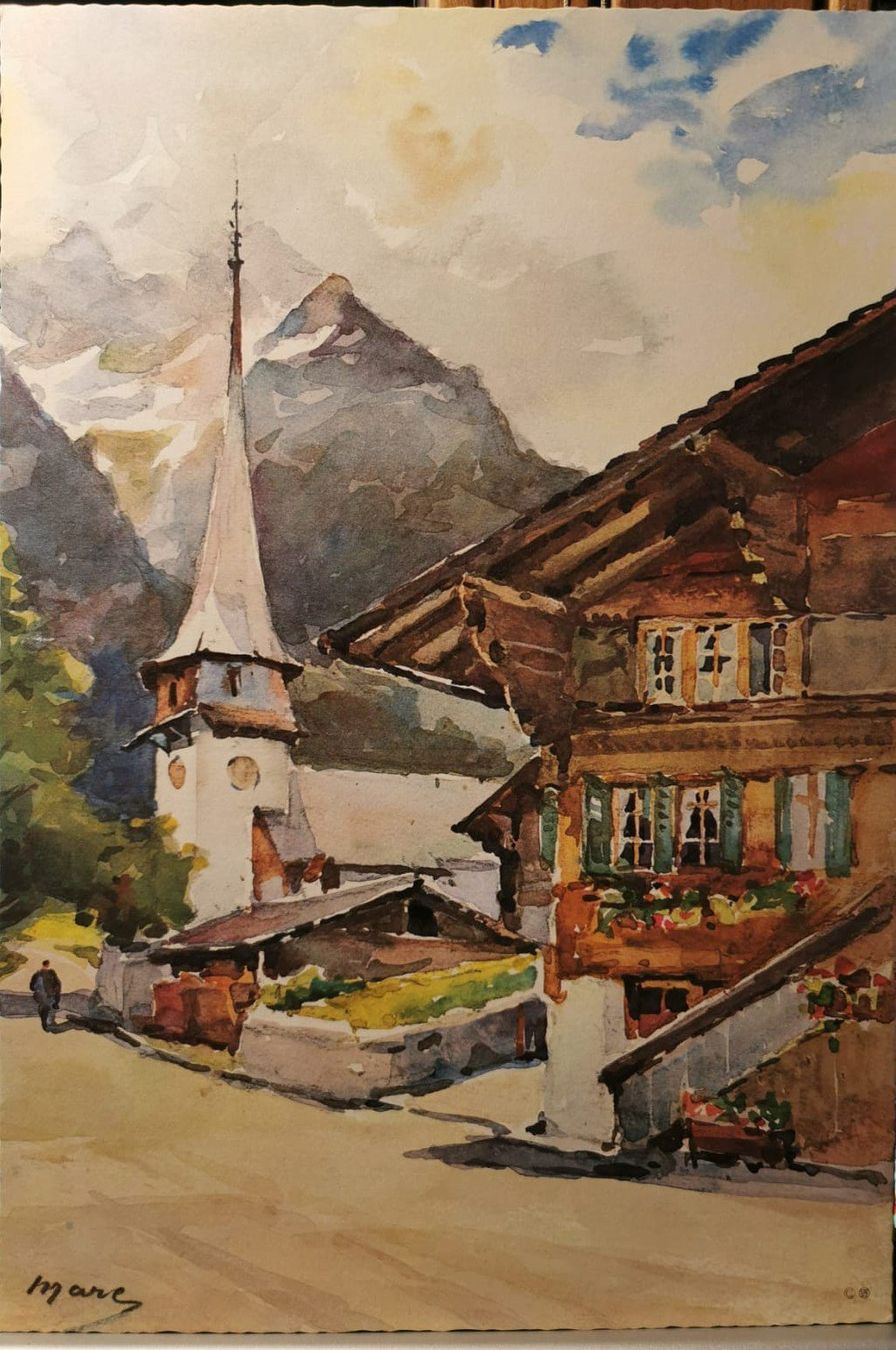 Grafica & Litografie: 3 Kunstdrucke mit Aquarellen von Nicolas Markovitch – Usato da Rebstein venduto da attacca 1