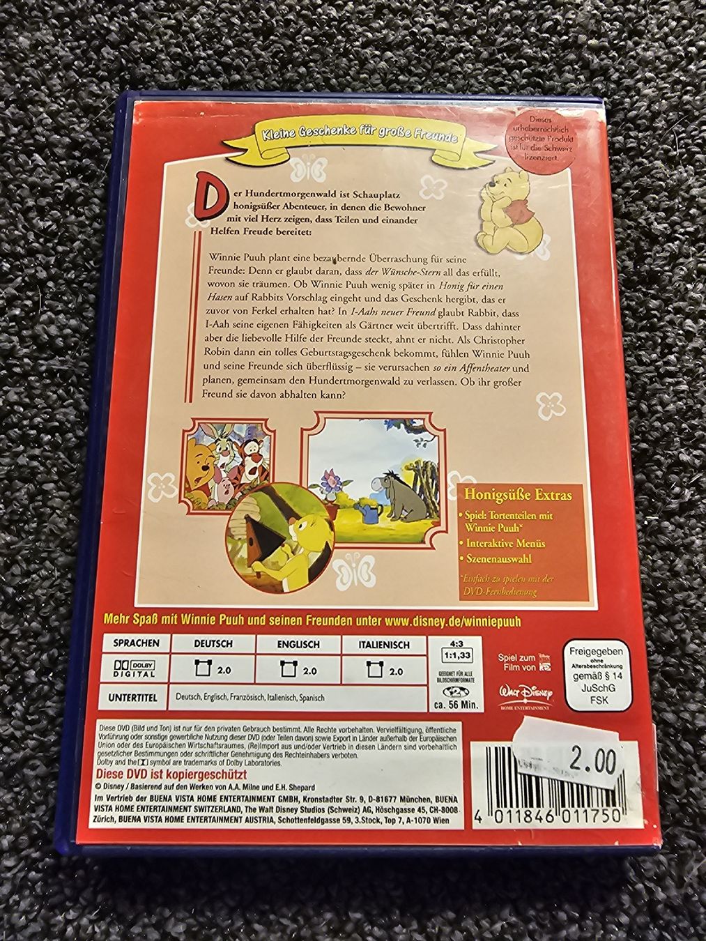 Tutti i DVDs: Winnie Puuh: Honigsüsse (20441) – Usato da Ruswil venduto da jan_bxl5 1