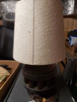 Rustikale Wagenrad Tischlampe Vintage Shabby Chic Look