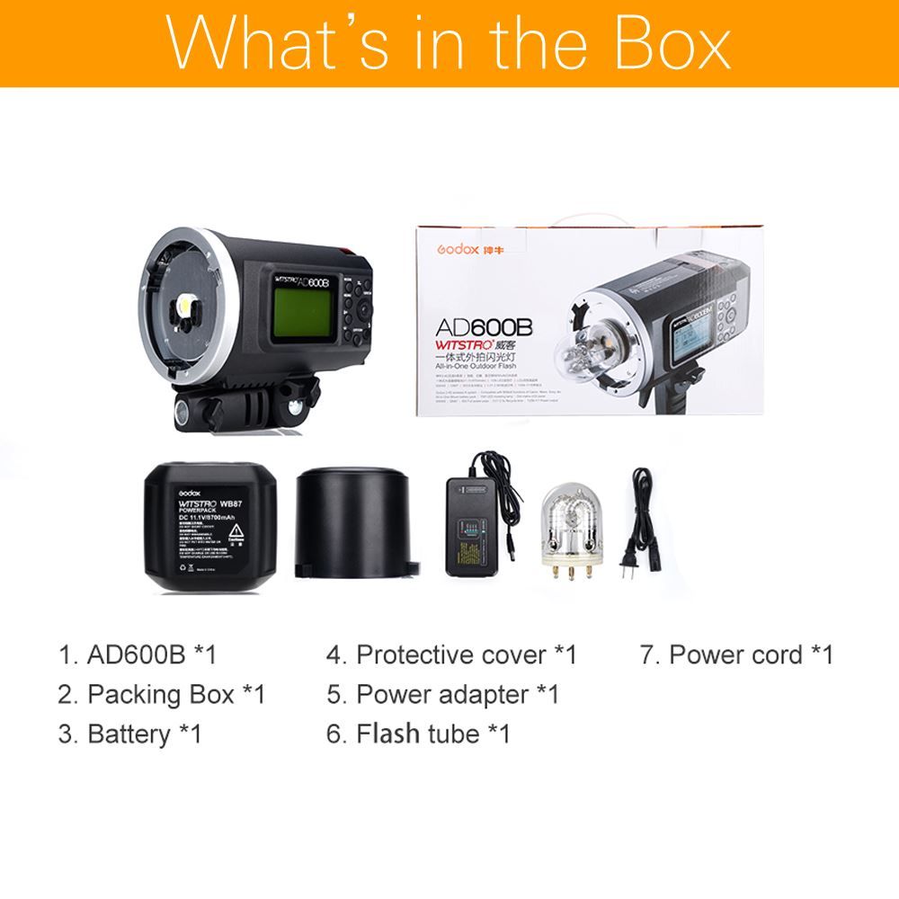 Godox Blitze: Godox AD600B 600Ws TTL GN87 Blitzlicht – Neu und originalverpackt aus Malans GR von BUYBEST-Schweiz 1