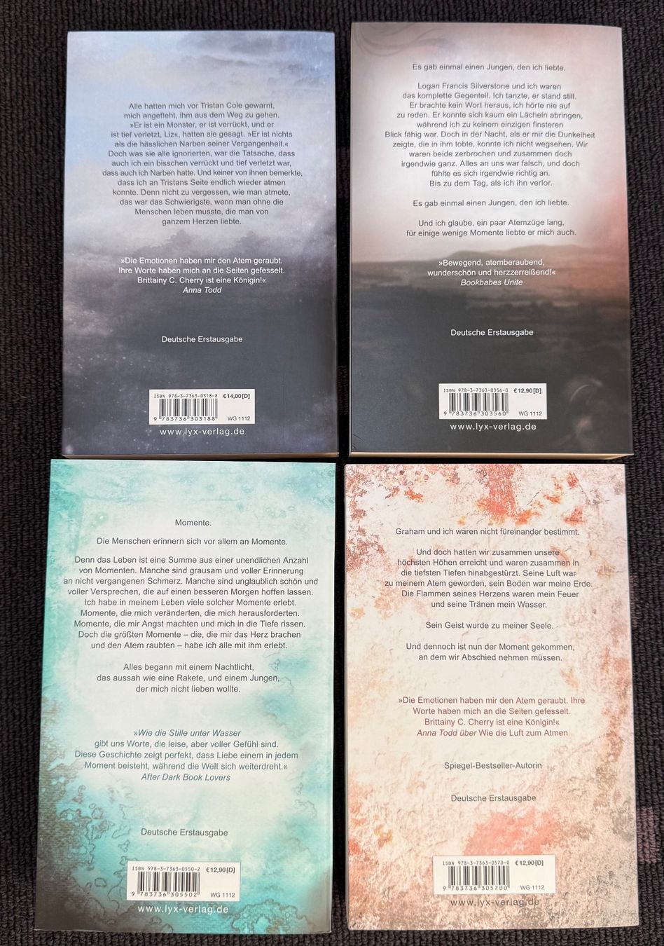Bücher: Romance-Elements-Reihe von Brittainy C. Cherry – Neu (gemäss Beschreibung) aus Eichberg von Lolapop18 2