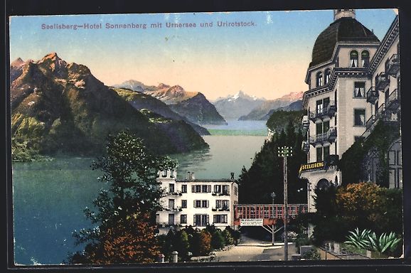 Ansichtskarten: Seelisberg, Hotel Sonnenberg mit Urnerse – Gebraucht aus Berlin von bartko-reher