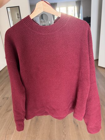 & other stories burgundy sweater oversie
