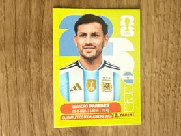Panini FIFA WM 2026 Sticker Leandro Paredes ARG 12
