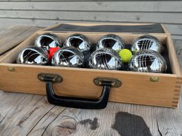 Bocce Set mit Holzkoffer 