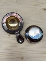 Teesieb mit Auffangschale versilbert gebrauchter Zustand